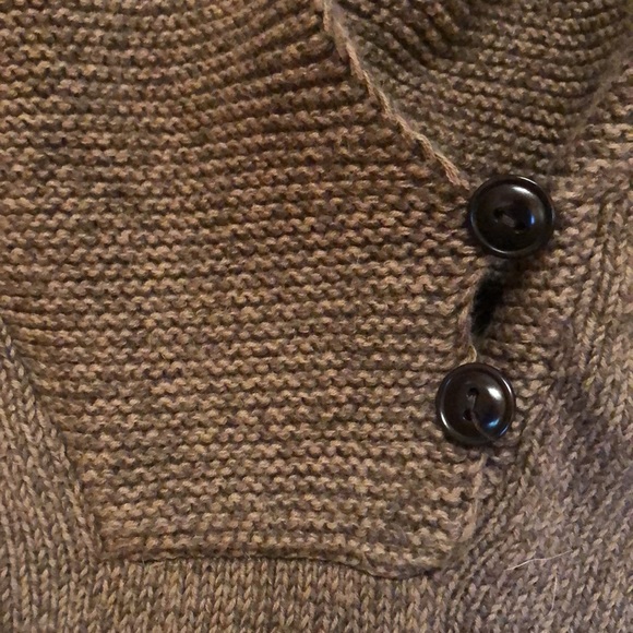 Ralph Lauren Brown Cotton Cowl Neck Sweater Small - Picture 4 of 11